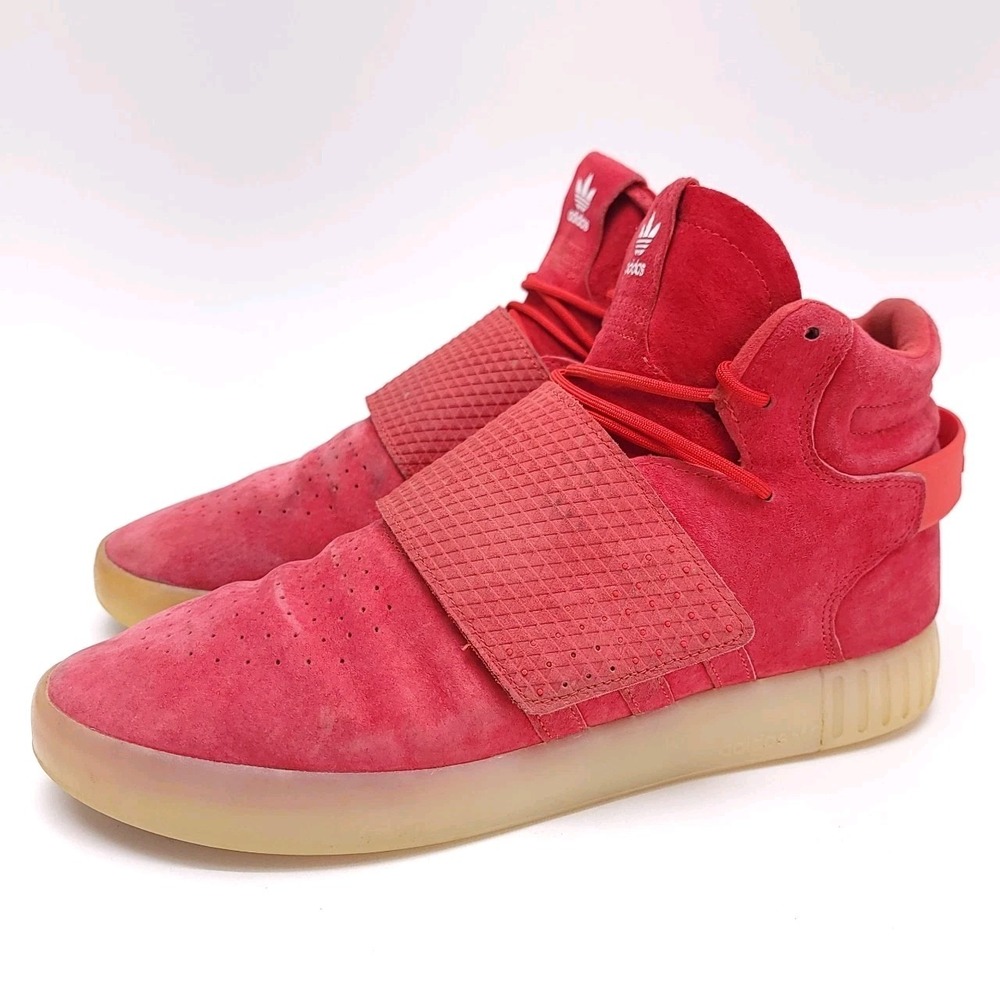 Adidas Tubular Invader Strap Shoes Mens Size 11.5 High Top Sneakers BB5039